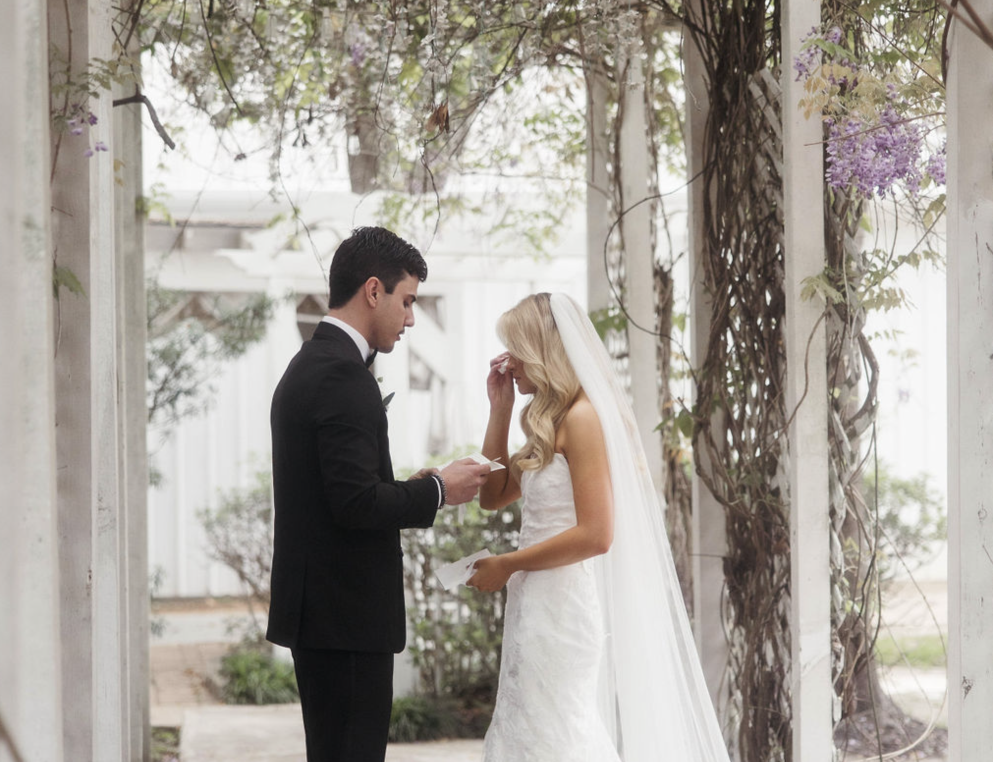 wedding couple on their wedding day